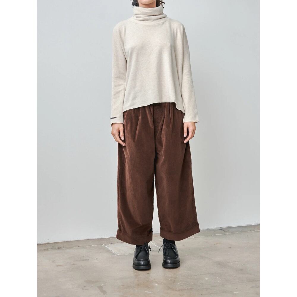 NWT Album Di Famiglia Velvet Bragoni Trousers Pants Coffee - S